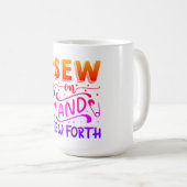 Mug Coudre et coudre (Devant droit)