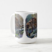 Mug Cougar Mountain Lion Big Cat Art Design (Devant gauche)