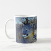 Mug Cougar Mountain Lion & Winter Tree (Gauche)
