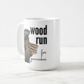 Mug Coulée de bois pour les crêpes (avec Woodchuck) (Devant gauche)