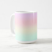 Mug Couleur Aquarelle bleu arc-en-ciel (Devant gauche)