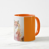 Mug Couleur Aquarelle Renard Rouge mignonne Peinture M (Devant droit)