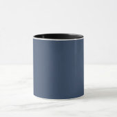 Mug Couleur bleu marine solide Élégant (Centre)