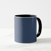 Mug Couleur bleu marine solide Élégant (Devant droit)