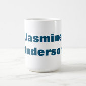 Mug Couleur bleu océan minimaliste moderne (Centre)