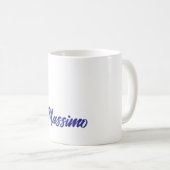 Mug Couleur bleu profond Calligraphie moderne simple d (Devant droit)