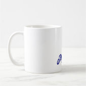 Mug Couleur bleu profond Calligraphie moderne simple d (Gauche)