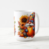 MUG COULEUR BRILLANTE PATCHWORK FALL GNOMES (Devant droit)
