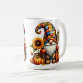 MUG COULEUR BRILLANTE PATCHWORK FALL GNOMES (Devant droit)