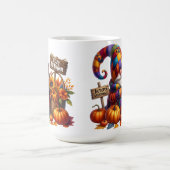 MUG COULEUR BRILLANTE PATCHWORK FALL GNOMES (Centre)