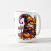 MUG COULEUR BRILLANTE PATCHWORK FALL GNOMES (Devant droit)