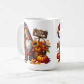 MUG COULEUR BRILLANTE PATCHWORK FALL GNOMES (Devant gauche)
