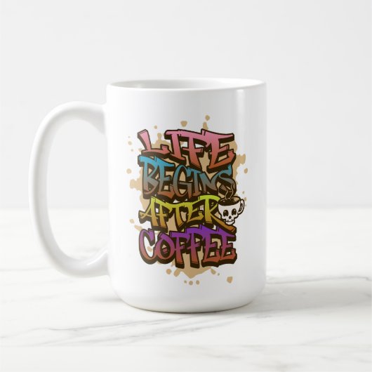 Mug Couleur Café Lover Café Boisson Cadeau Style Y2K (Gauche)