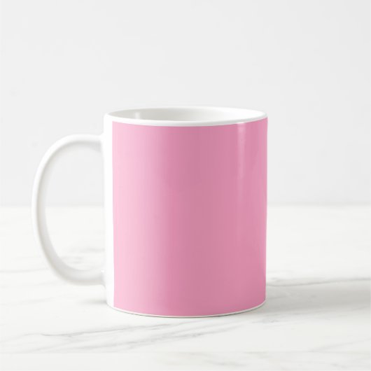 Mug Couleur carnation rose solide | Classique | Élégan (Gauche)