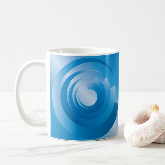 Mug couleur ciel filant (Avec donut)