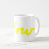 Mug COULEUR Collection Musique jaune (Devant droit)