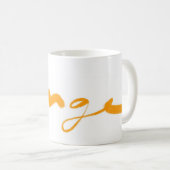 Mug COULEUR, collection Musique orange (Devant droit)
