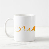 Mug COULEUR, collection Musique orange (Gauche)