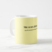 Mug Couleur crème créative classique tendance (Devant gauche)