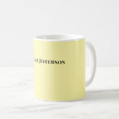 Mug Couleur crème créative classique tendance (Devant droit)