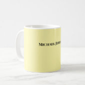 Mug Couleur crème créative classique tendance (Devant gauche)