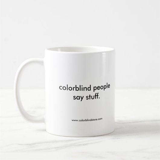 Mug couleur daltonienne surestimée (Gauche)