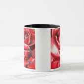 Mug Couleur d'aquarelle rouge Crimson macro d'art orig (Centre)