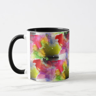 Mug Couleur d'aquarelle rouge et jaune