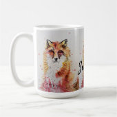 Mug Couleur d'aquarelle Rouge mignonne Peinture Hommes (Gauche)