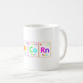 Mug Couleur d'arc-en-ciel de mot d'éléments de Tableau (Devant droit)