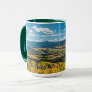 Mug Couleur d'automne en haut plat   Forêt nationale d