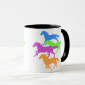 Mug Couleur de course des chevaux - Choisir la couleur (Devant droit)