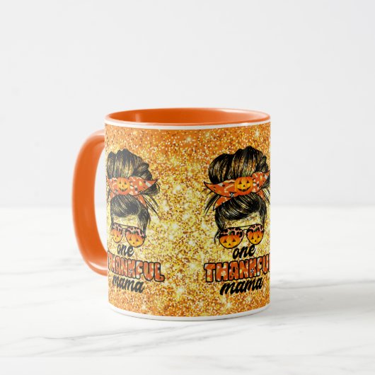 Mug Couleur de la Personnaliser d'automne de la maman  (Devant gauche)