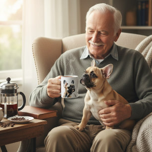 Mug Couleur de l'eau Bouledogue français PERSONNALISER