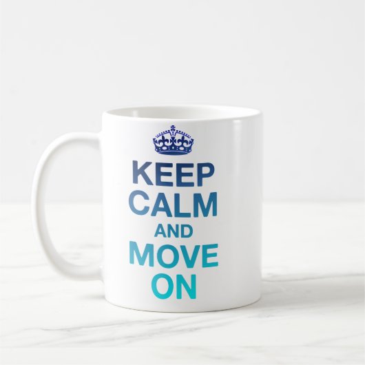 Mug Couleur de l'océan - Gardez le calme (Gauche)