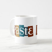 Mug Couleur de logo de bloc de pâte (Devant gauche)