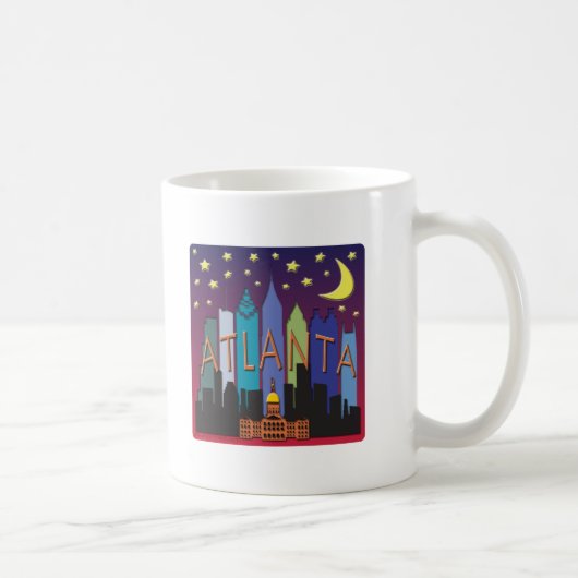 Mug Couleur de méga d'horizon d'Atlanta (Droite)