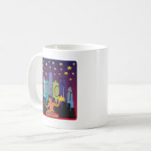 Mug Couleur de méga d'horizon de Detroit (Devant gauche)