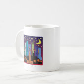 Mug Couleur de méga d'horizon de Miami (Devant gauche)