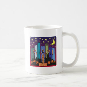 Mug Couleur de méga d'horizon de Miami