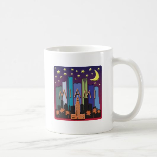 Mug Couleur de méga d'horizon de Miami (Droite)