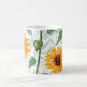 Mug Couleur de tournesol, motif d'été transparent. (Centre)