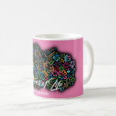 Mug Couleur de vie élégante (Devant droit)