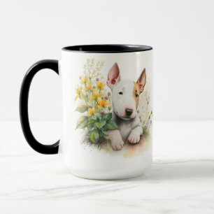 MUG COULEUR D'EAU ADORABLE BROWN BULL TERRIER PUPPER