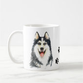 Mug Couleur d'eau de Amoureux des chiens de chiots cui (Gauche)