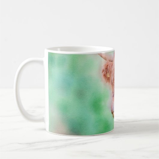 Mug Couleur d'eau de la vache de haute altitude no 1 (Gauche)