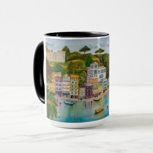 Mug Couleur d'eau des Cinque Terre - 15 oz (Devant gauche)