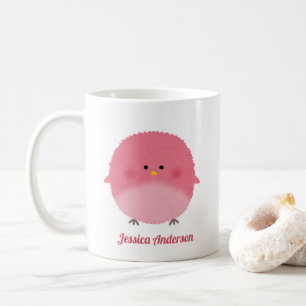 Mug Couleur d'eau douce Petite Oiseau Rose