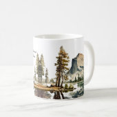 Mug Couleur d'eau du parc national Yosemite Coucher de (Devant droit)