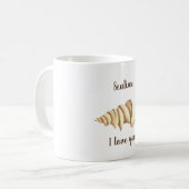 Mug Couleur d'eau mignonne romantique Seatime Shell Co (Devant gauche)